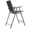 Costway 4 PCS Folding Rattan Wicker Bar Stool Chair Indoor &Outdoor Furniture Brown